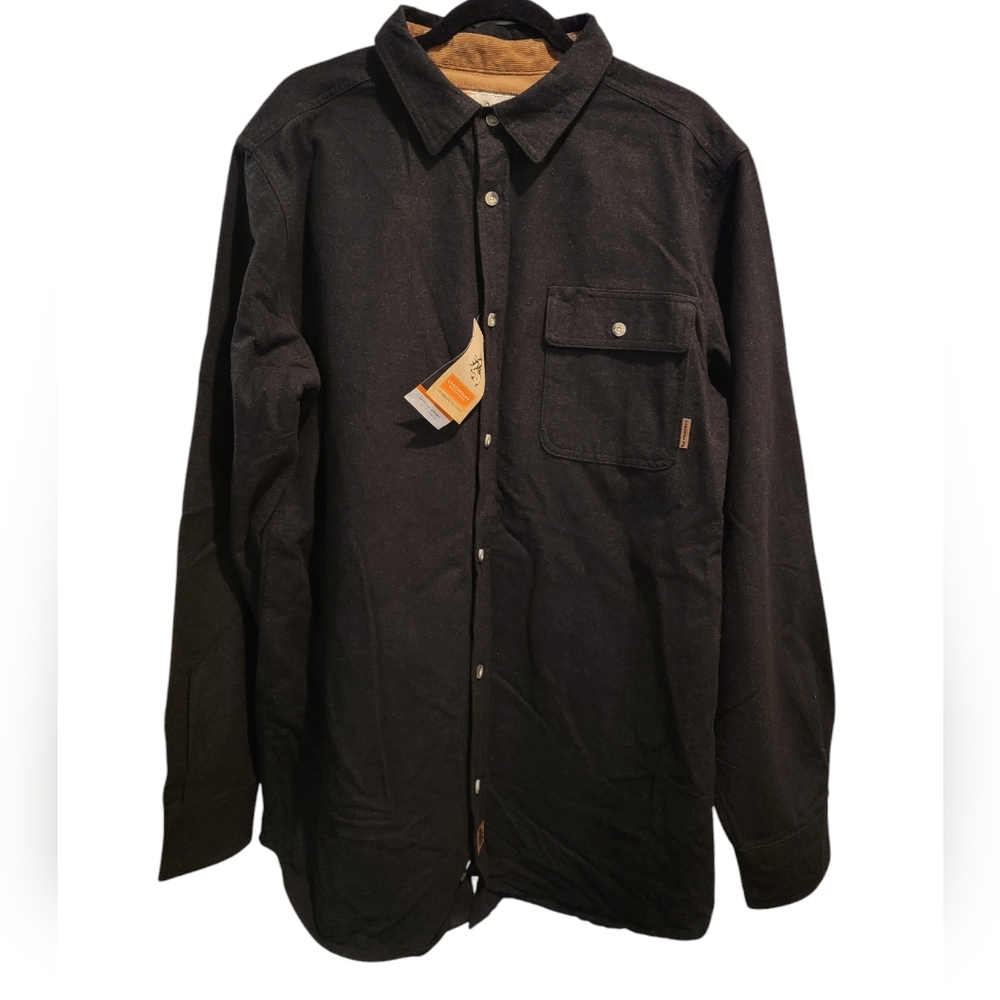 Men's Black Heather Legendary Whitetails Buck Camp Flannel Shirt